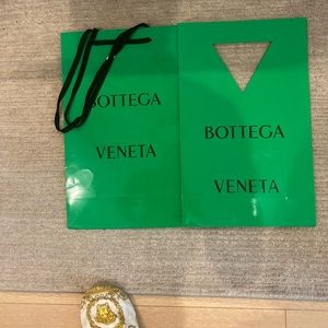Two original Bottega bags from the Rome store